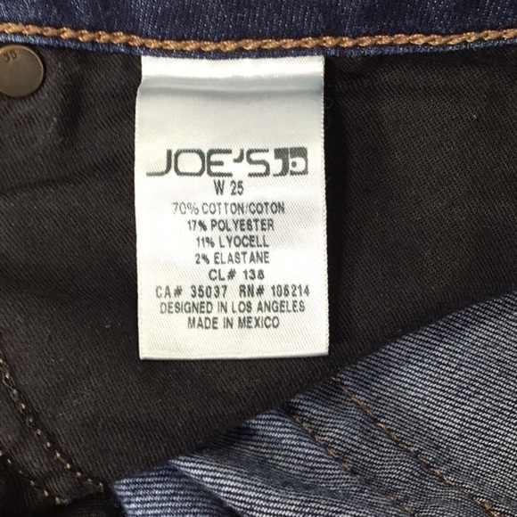 JOE'S Jeans Mid Rise Curvy Skinny Jeans Size 25 - Picture 6 of 8